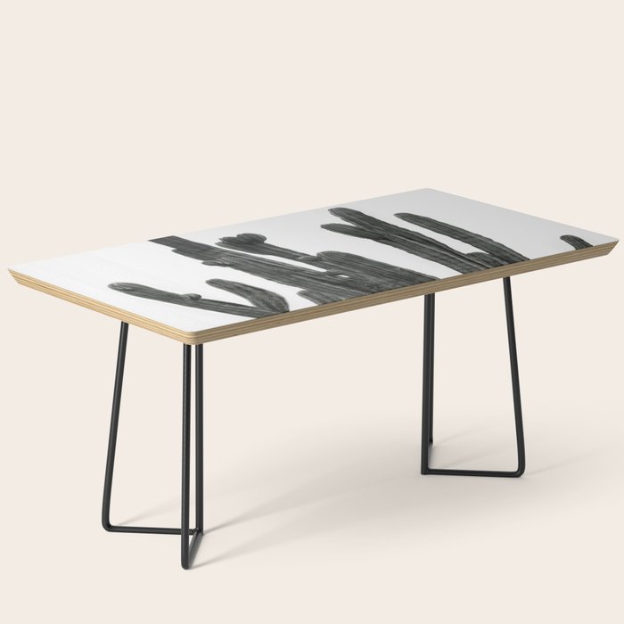 Black and White Cactus Coffee Table Gallery Image 1