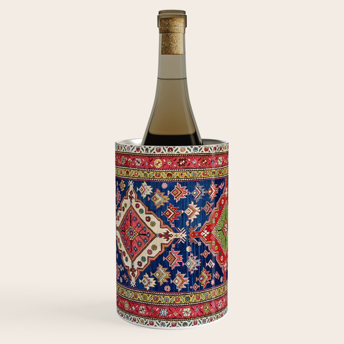 Azerbaijan Northwest Persian Long Rug Print Wine Chiller Gallery Image 1