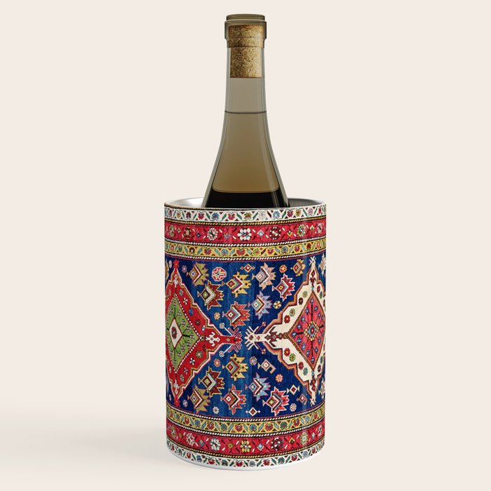 Azerbaijan Northwest Persian Long Rug Print Wine Chiller Gallery Image 2