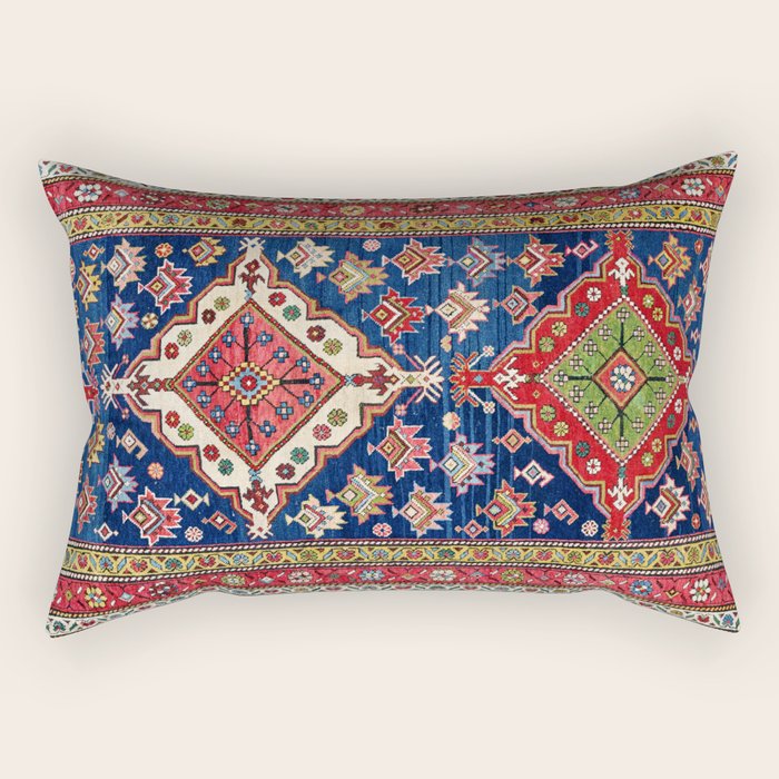 Azerbaijan Northwest Persian Long Rug Print Rectangular Pillow Gallery Image 2
