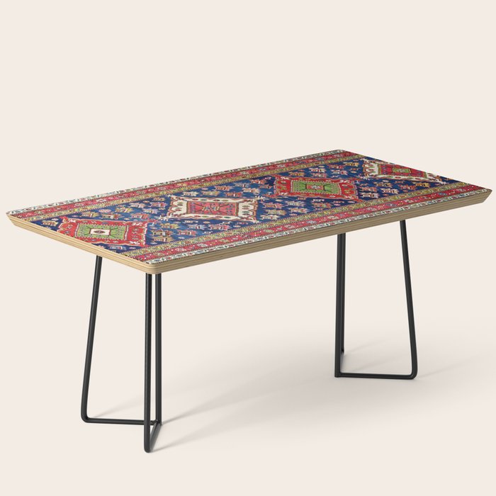Azerbaijan Northwest Persian Long Rug Print Coffee Table Gallery Image 1