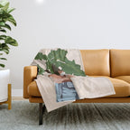Vase Plant 2 Throw Blanket Gallery Image 1