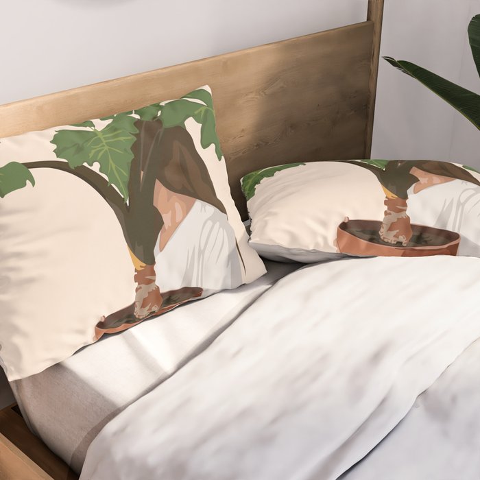 Vase Plant 2 Pillow Sham Gallery Image 2