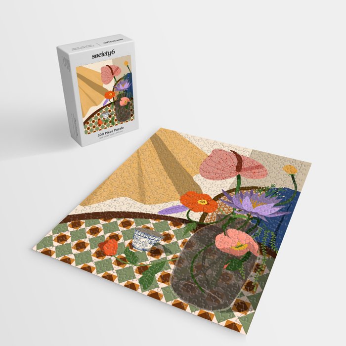 Flowers on the Dining Table. Jigsaw Puzzle Gallery Image 2