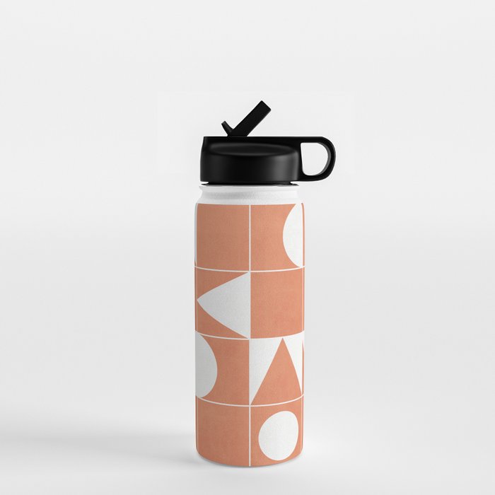 My Favorite Geometric Patterns No.14 - Coral Water Bottle Gallery Image 1