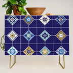 Talavera Mexican Tile - Navy & Bronze Palette Credenza Gallery Image 1