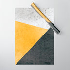 Modern Yellow & Black Geometric Wrapping Paper Gallery Image 1