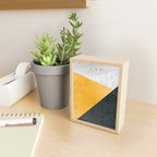 Modern Yellow & Black Geometric Mini Art Print Gallery Image 2