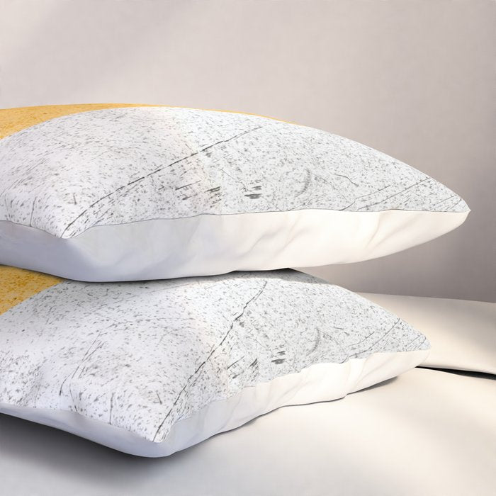 Modern Yellow & Black Geometric Pillow Sham Gallery Image 3