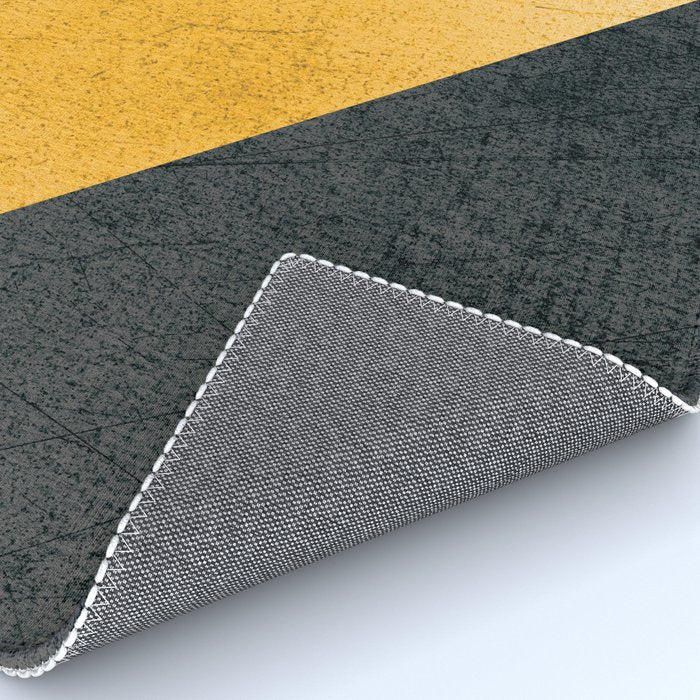 Modern Yellow & Black Geometric Rug Gallery Image 4