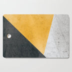 Modern Yellow & Black Geometric Cutting Board Gallery Image 1