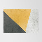 Modern Yellow & Black Geometric Rug Gallery Image 2