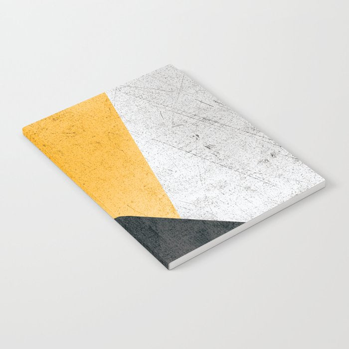 Modern Yellow & Black Geometric Notebook Gallery Image 2