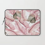 Tropical Banana Leaves, Watercolor Prints Laptop Sleeve Gallery Image 1