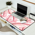 Tropical Banana Leaves, Watercolor Prints Desk Mat Gallery Image 2