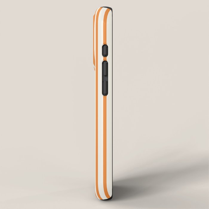 Classic Stripes XLVI - Retro Orange iPhone Case Gallery Image 2