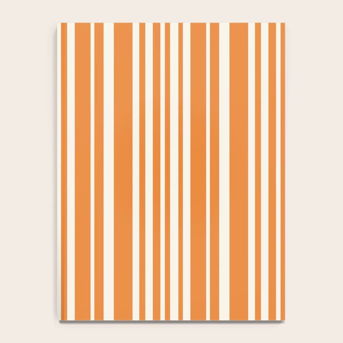 Classic Stripes XLVI - Retro Orange Notebook Gallery Image 4