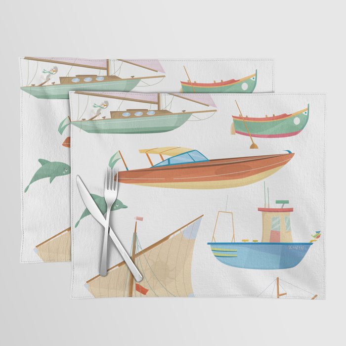 Boats poster Placemat Gallery Image 1