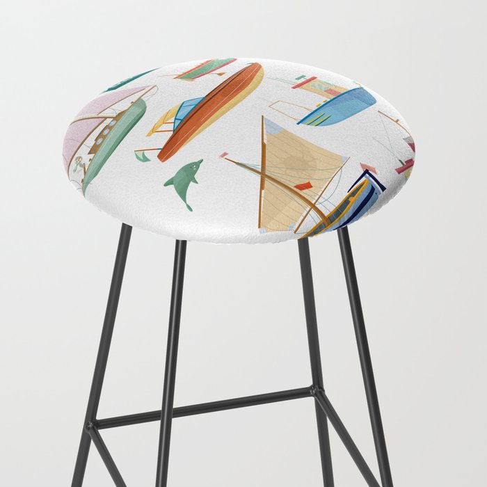 Boats poster Stool Gallery Image 2