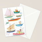 Boats poster Stationery Card Gallery Image 2