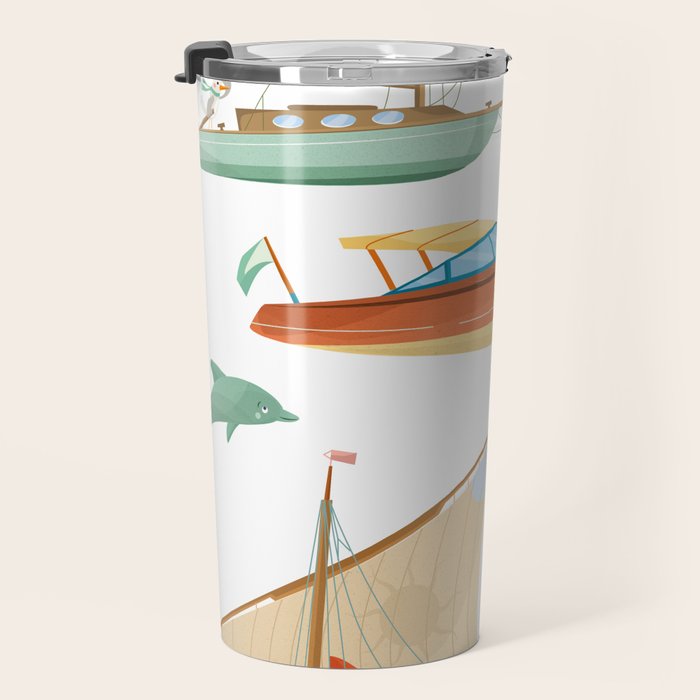 Boats poster Travel Mug Gallery Image 3