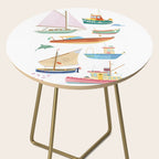 Boats poster Side Table Gallery Image 2