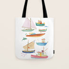 Boats poster Tote Bag Gallery Image 1