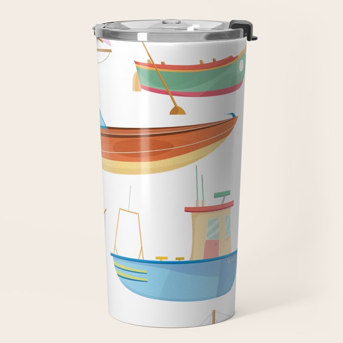 Boats poster Travel Mug Gallery Image 2