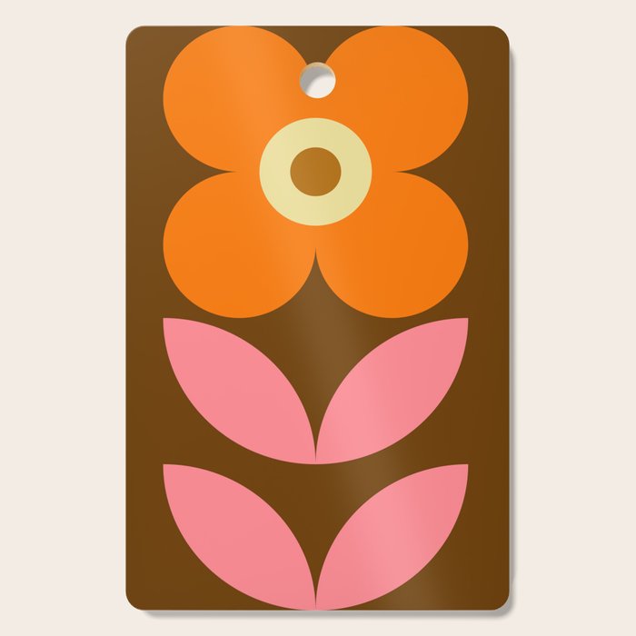Retro Flower 10A Cutting Board Gallery Image 1