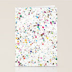 Confetti Paint Splatter Stationery Card Gallery Image 2