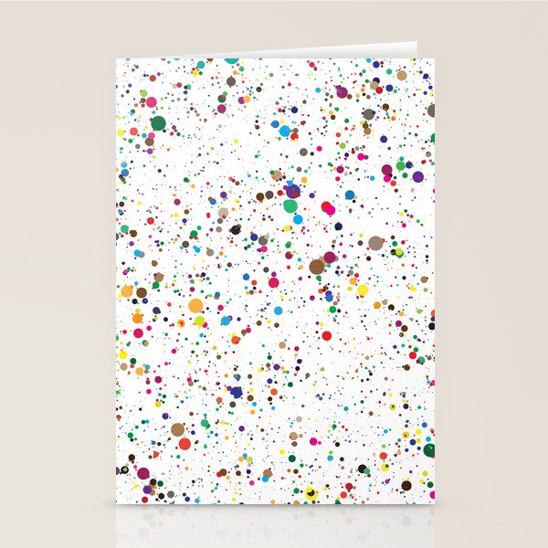 Confetti Paint Splatter Stationery Card Gallery Image 2