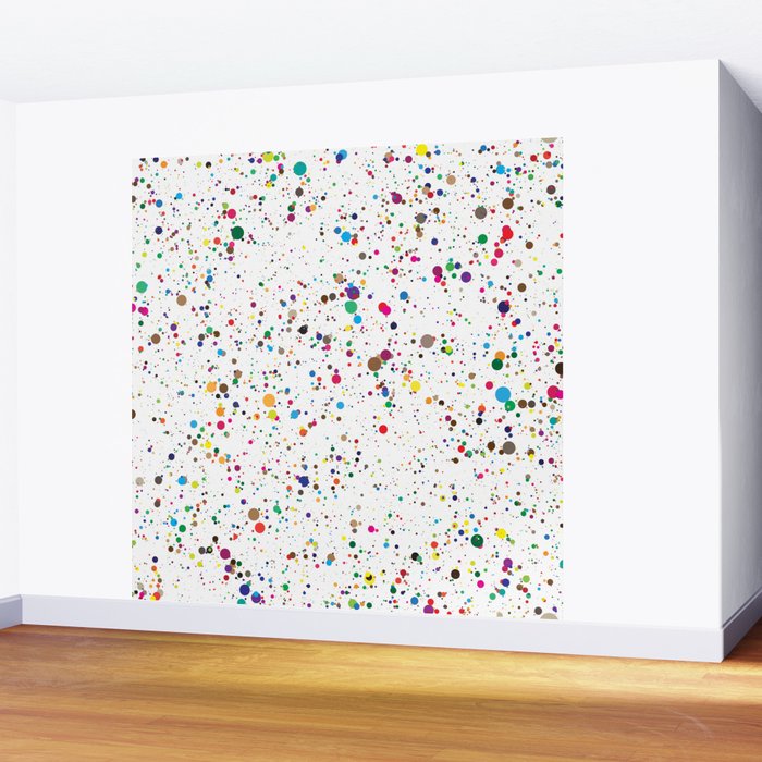 Confetti Paint Splatter Wall Mural Gallery Image 2