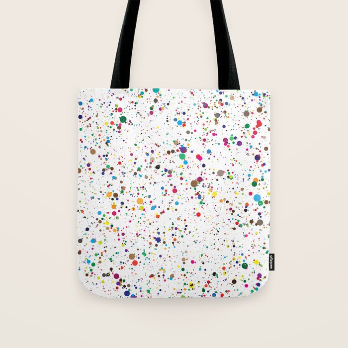 Confetti Paint Splatter Tote Bag Gallery Image 1