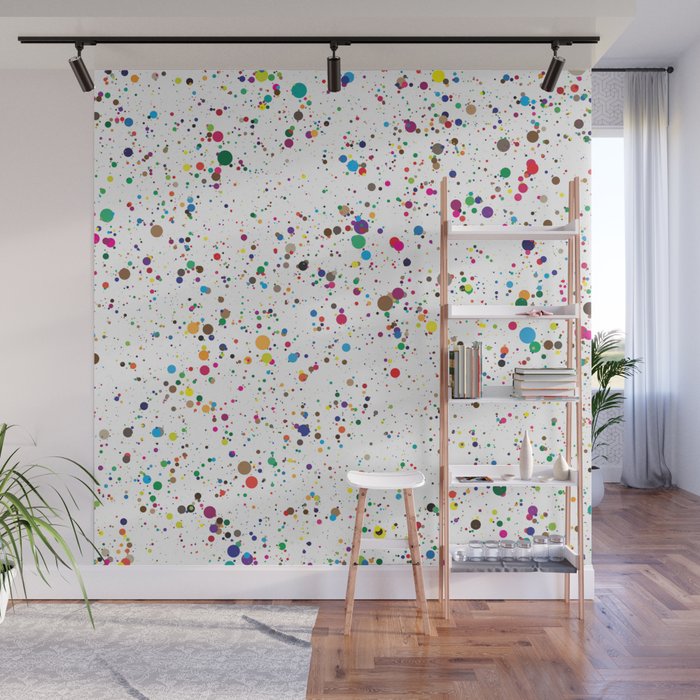 Confetti Paint Splatter Wall Mural Gallery Image 1