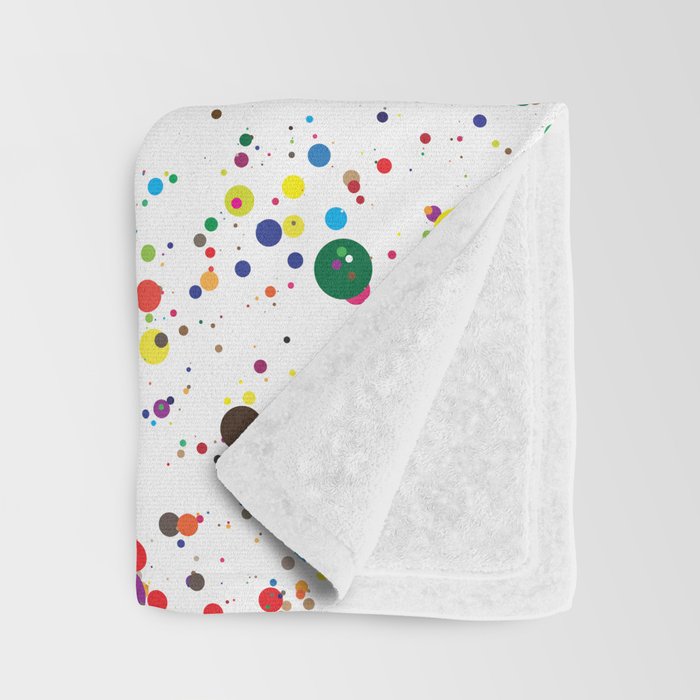 Confetti Paint Splatter Throw Blanket Gallery Image 3