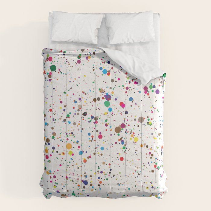 Confetti Paint Splatter Comforter Gallery Image 6