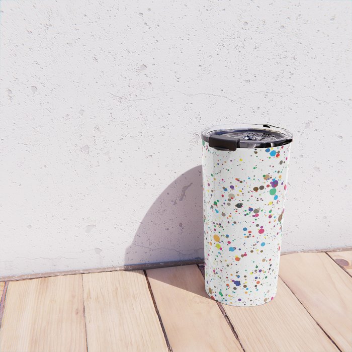 Confetti Paint Splatter Travel Mug Gallery Image 4