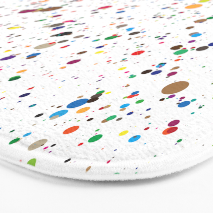 Confetti Paint Splatter Bath Mat Gallery Image 3