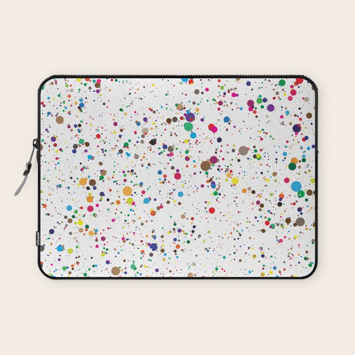 Confetti Paint Splatter Laptop Sleeve Gallery Image 1