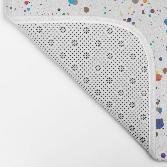 Confetti Paint Splatter Bath Mat Gallery Image 2