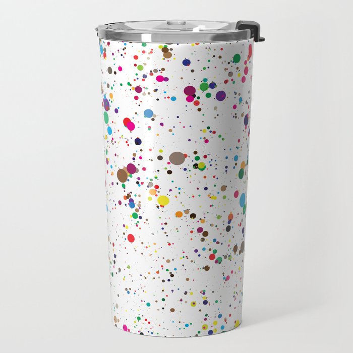 Confetti Paint Splatter Travel Mug Gallery Image 2