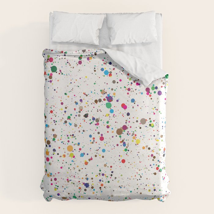 Confetti Paint Splatter Duvet Cover Gallery Image 1