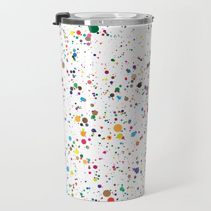Confetti Paint Splatter Travel Mug Gallery Image 3