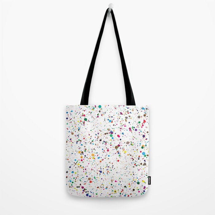 Confetti Paint Splatter Tote Bag Gallery Image 2