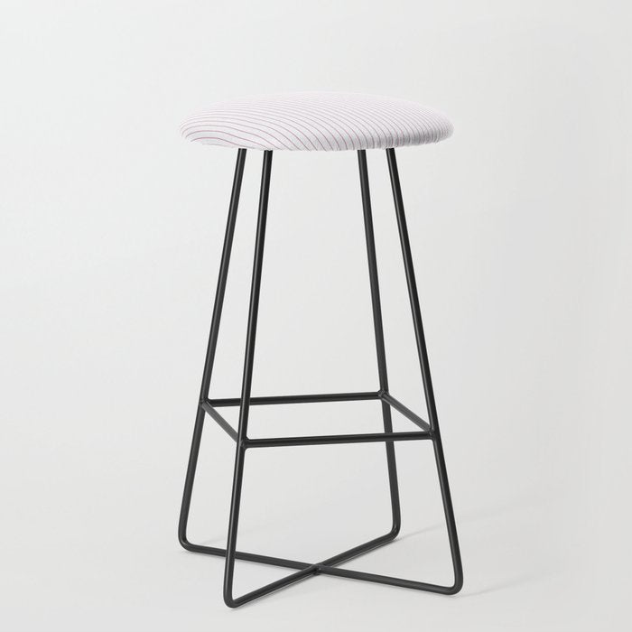 Minimal Arch XXVI White and Pink Modern Geometric Lines Stool Gallery Image 1
