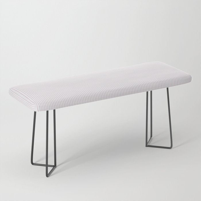 Minimal Arch XXVI White and Pink Modern Geometric Lines Bench Gallery Image 1
