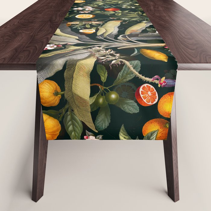 Vintage Fruit Pattern XXII Table Runner Gallery Image 1