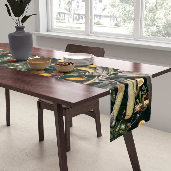 Vintage Fruit Pattern XXII Table Runner Gallery Image 2