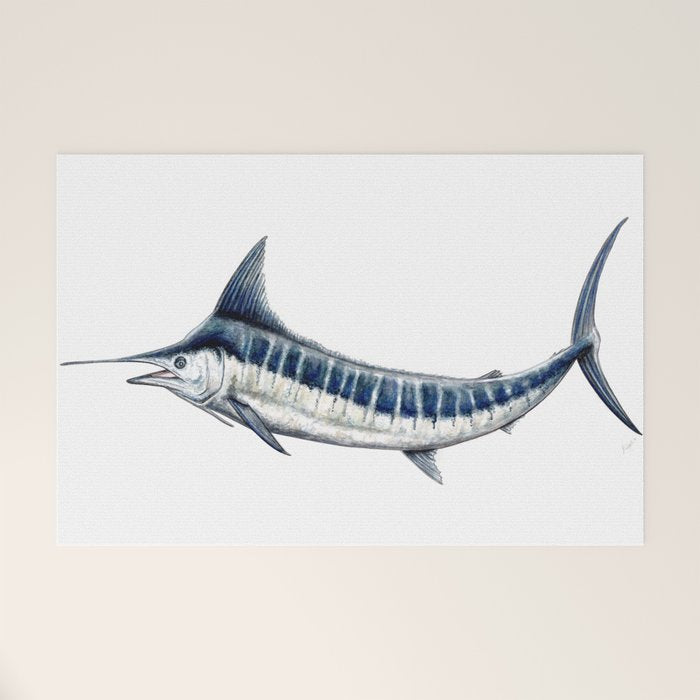 Blue Marlin (Makaira nigricans) Welcome Mat Gallery Image 1
