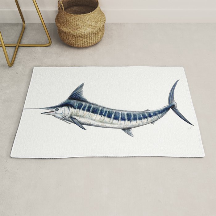 Blue Marlin (Makaira nigricans) Rug Gallery Image 1